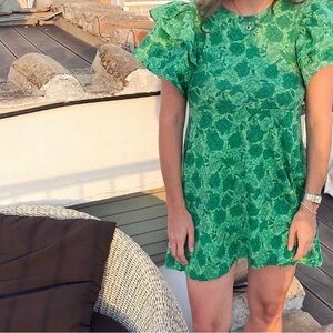 Zara Green Floral Dress